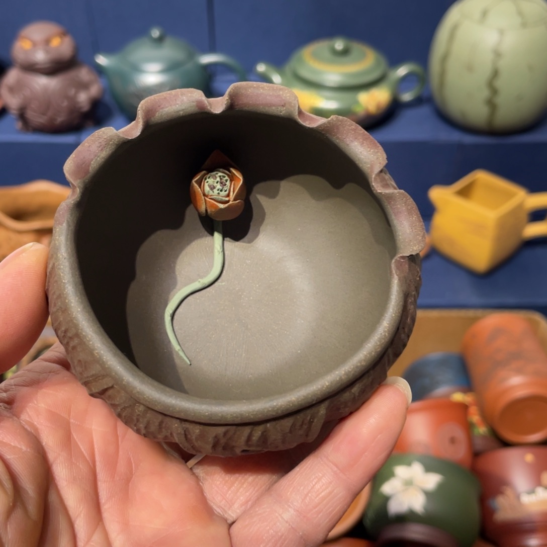 原矿紫砂手工主人杯