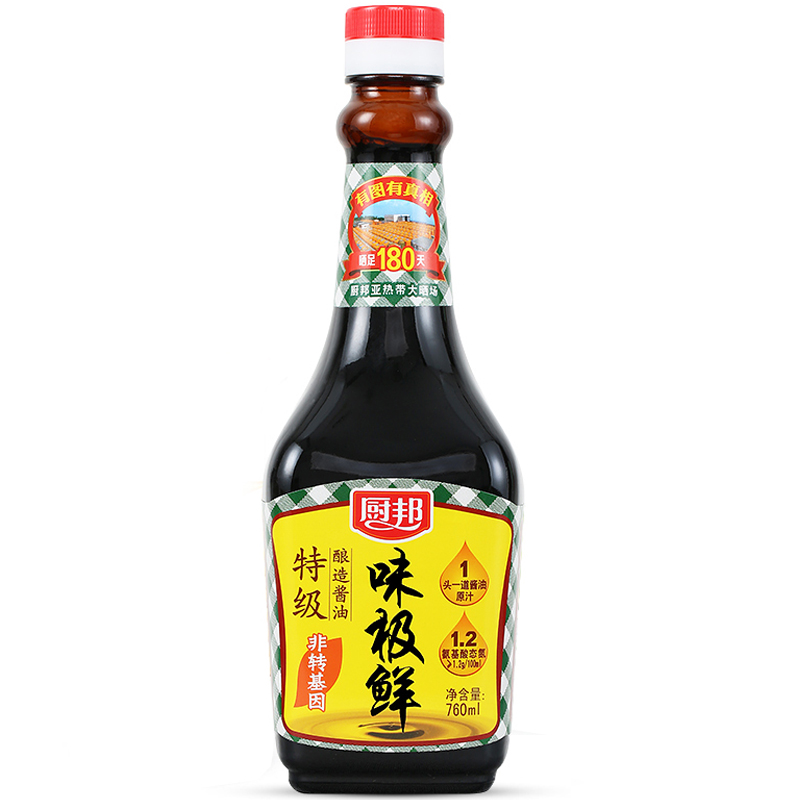 厨邦760ml味极鲜酱油 1瓶