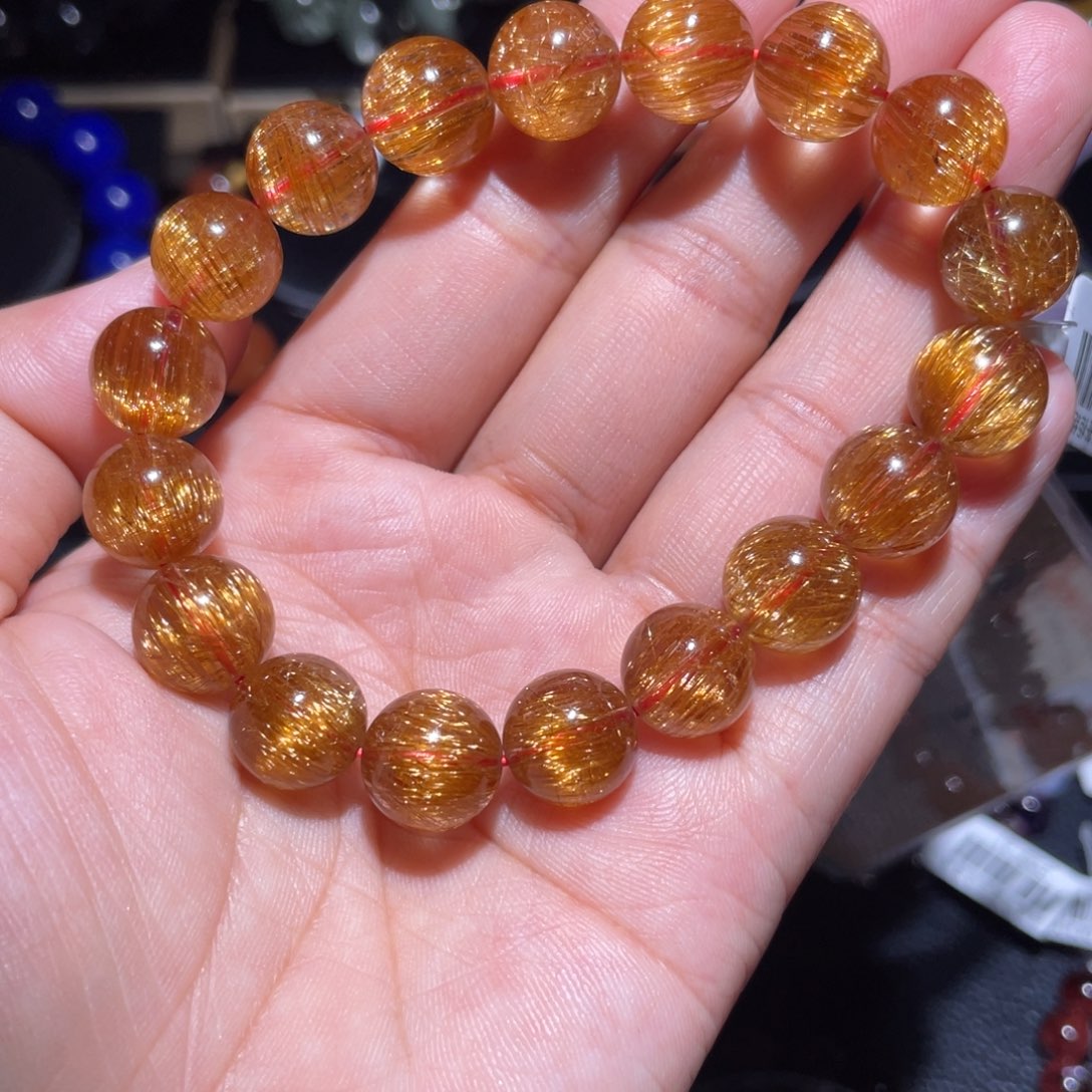 水晶手串未镶嵌G***e铜发手链