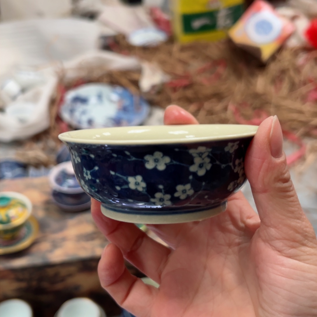 碗手绘冰梅普洱杯