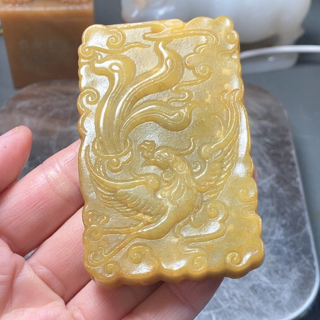 和田玉未镶嵌挂件