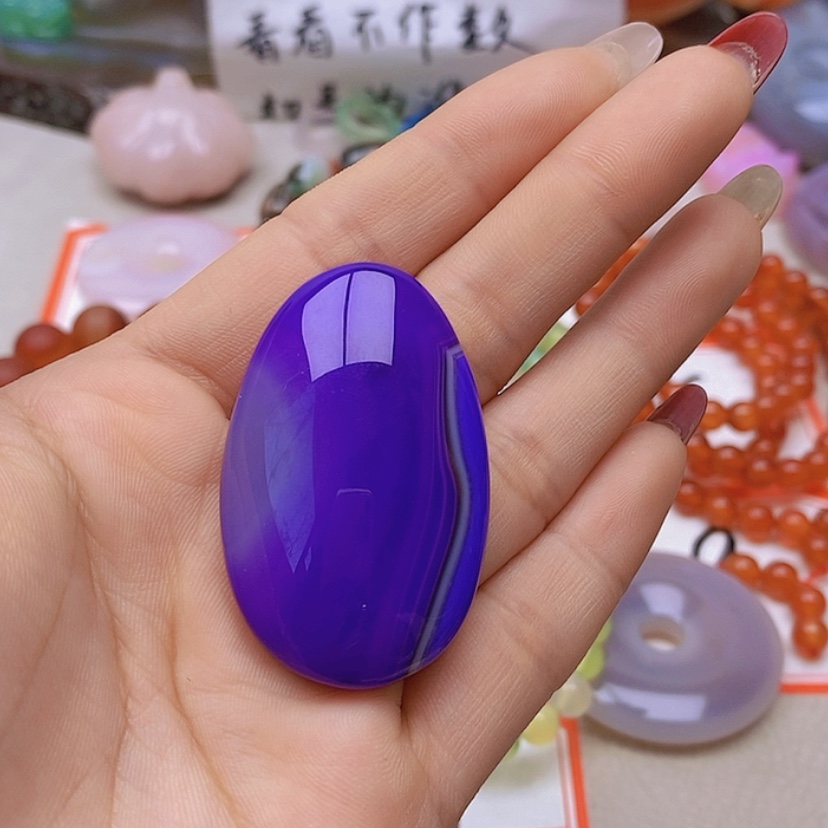 【闪购商品】未镶嵌玛瑙/玉髓珠宝半成品闲**士