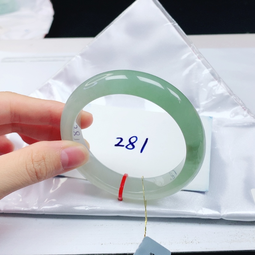 【闪购商品】翡翠手镯未镶嵌缅甸天然a货手镯54+