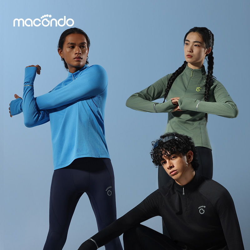 原创单品｜马孔多加绒立领半开拉链上衣4代跑步吸湿排汗速干呼吸绒