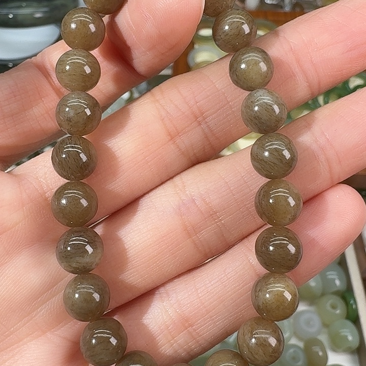 和田玉（糖玉）未镶嵌手链8mm