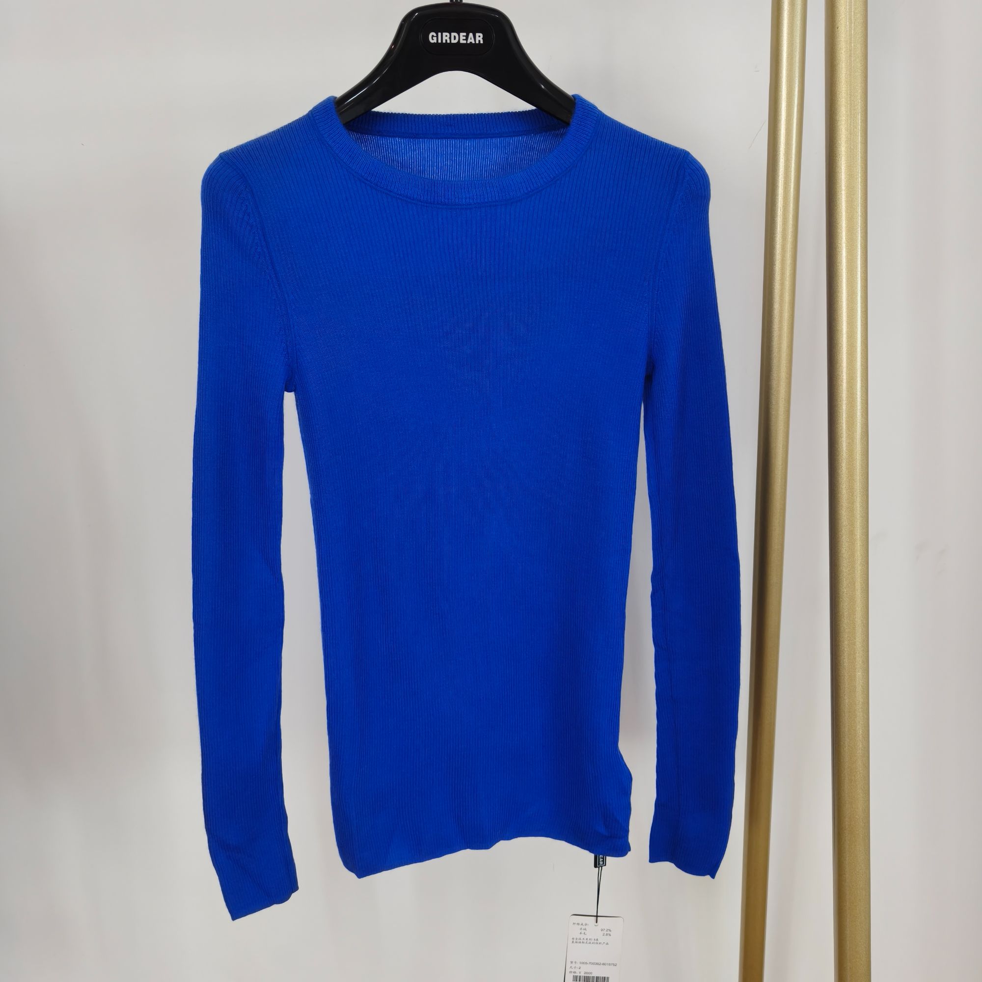 不退不换/哥家 女纯色女士休闲修身针织 1005-700352