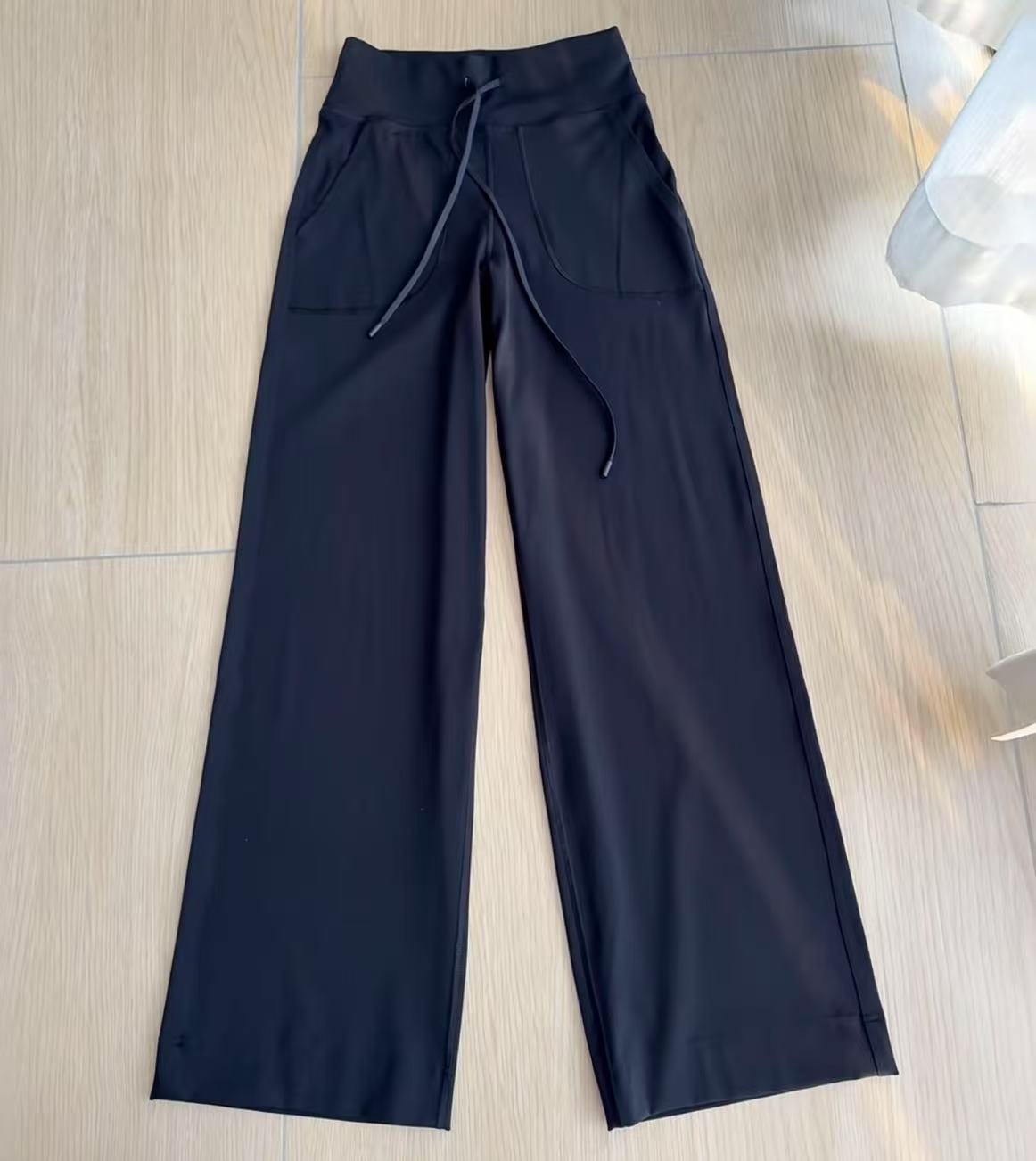 黑色裸感直筒裤百搭休闲显瘦运动裤295-325