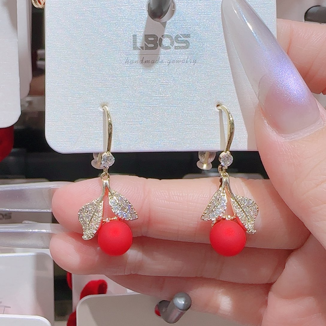 锆石铜合金925银耳环