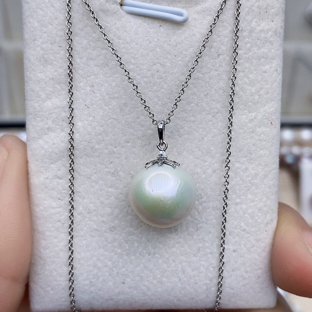 淡水珍珠颈饰银S925镶嵌