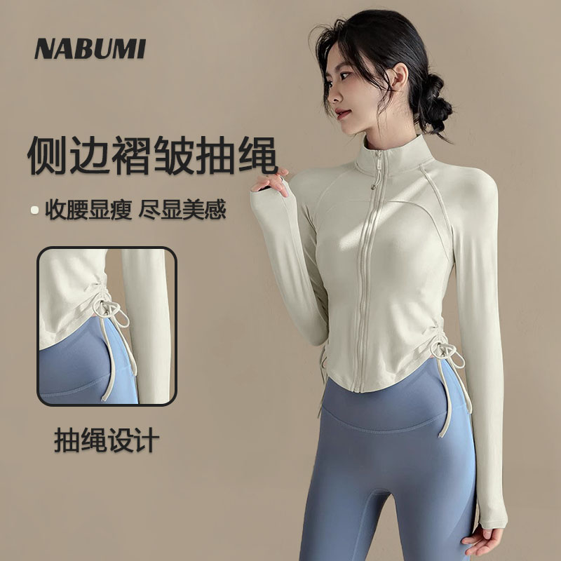 NABUMI-【奶FUFU系列】-抽绳拉链外套SY505白蛋白