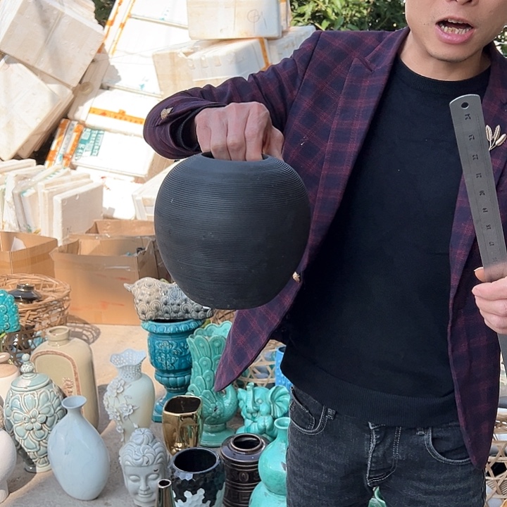 瓶高度16厘米口径7厘米微瑕捡漏