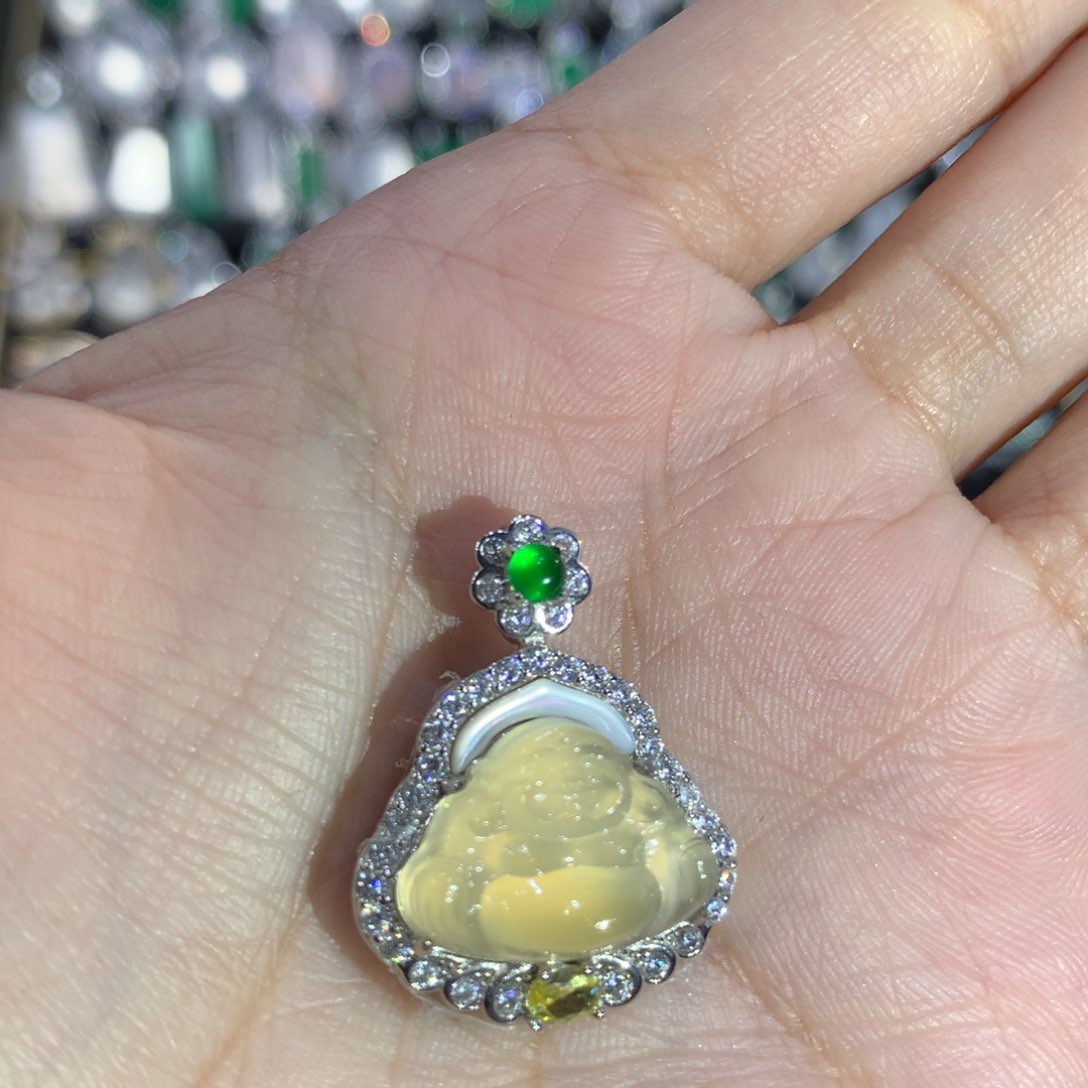 玛瑙/玉髓颈饰银S925镶嵌攸*