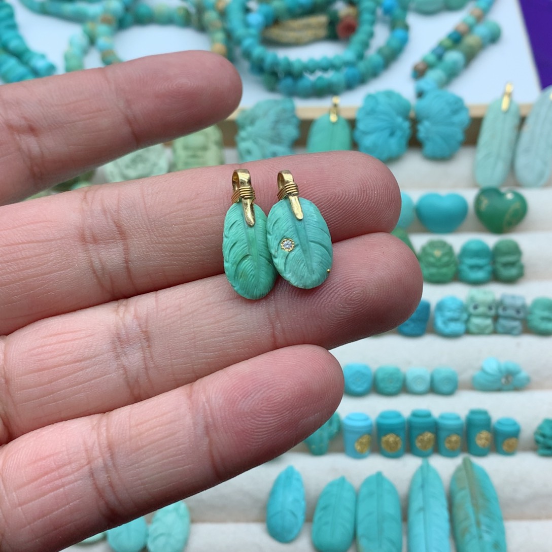 【闪购商品】绿松石珠宝奇石未镶嵌O*s