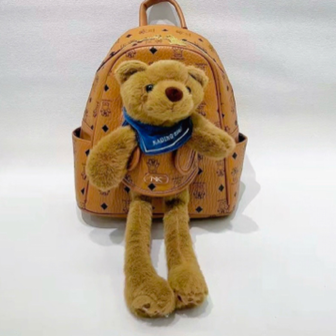 公主风时尚毛绒小熊双肩包