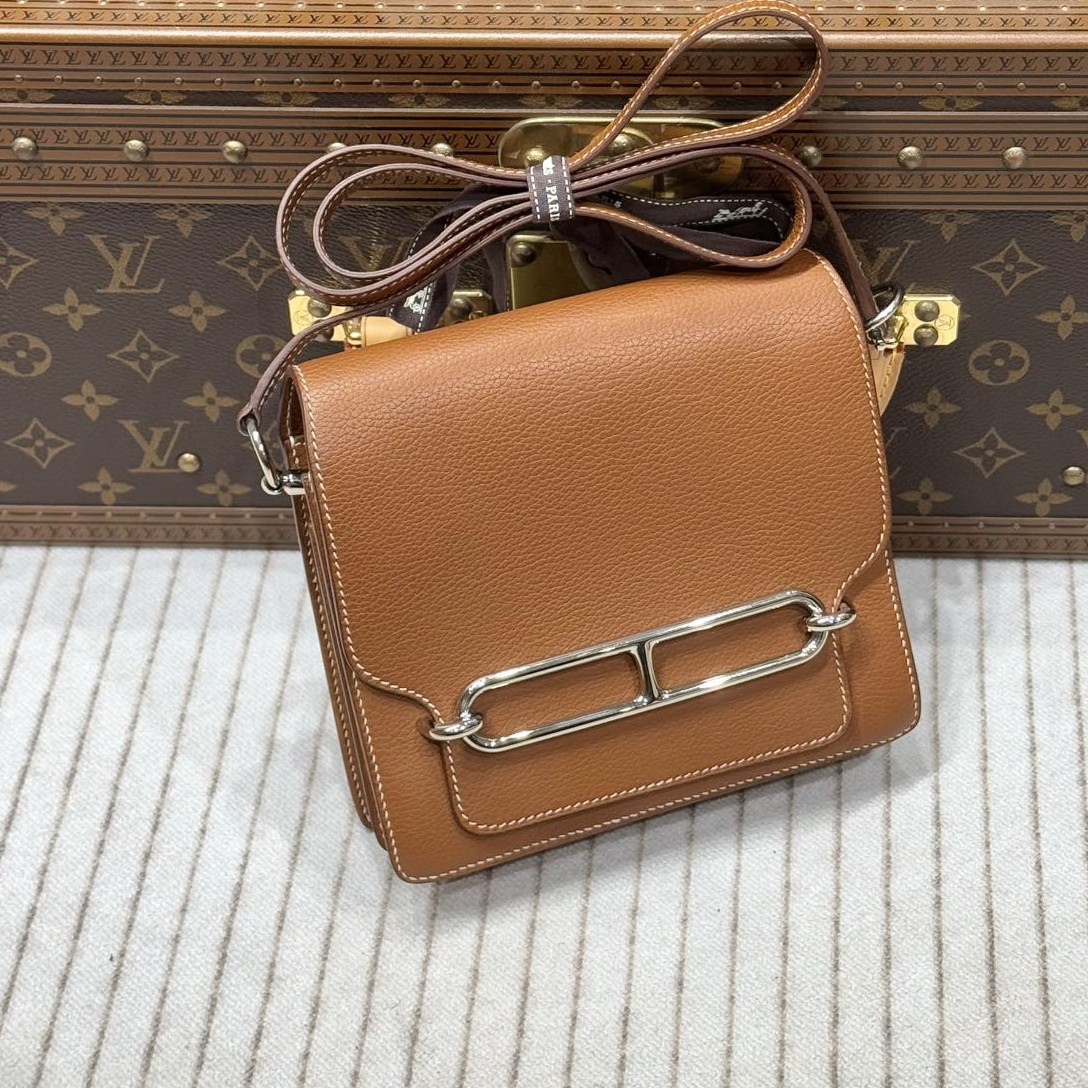 99新 Hermes/爱马仕 lina/猪鼻子19 马鞍皮 D刻全套