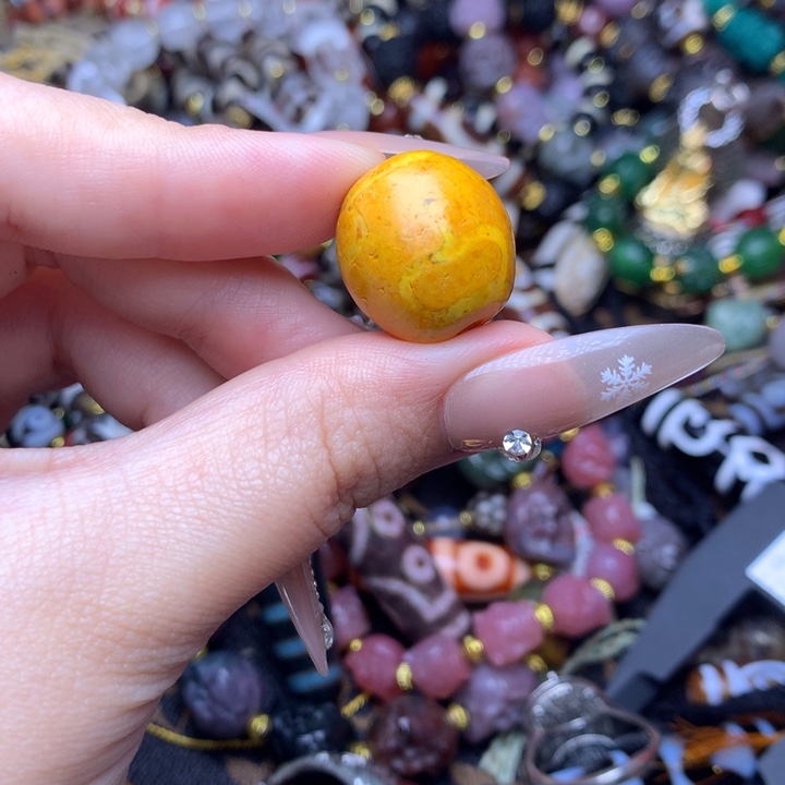 玛瑙/玉髓未镶嵌发一个