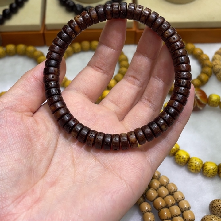 星月菩提吊坠高货黑金药片尺寸8.7