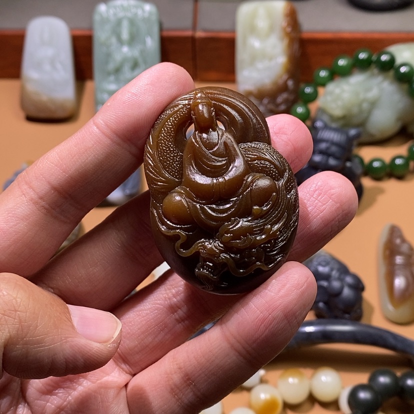 【闪购商品】和田玉挂件定制未镶嵌贰*1