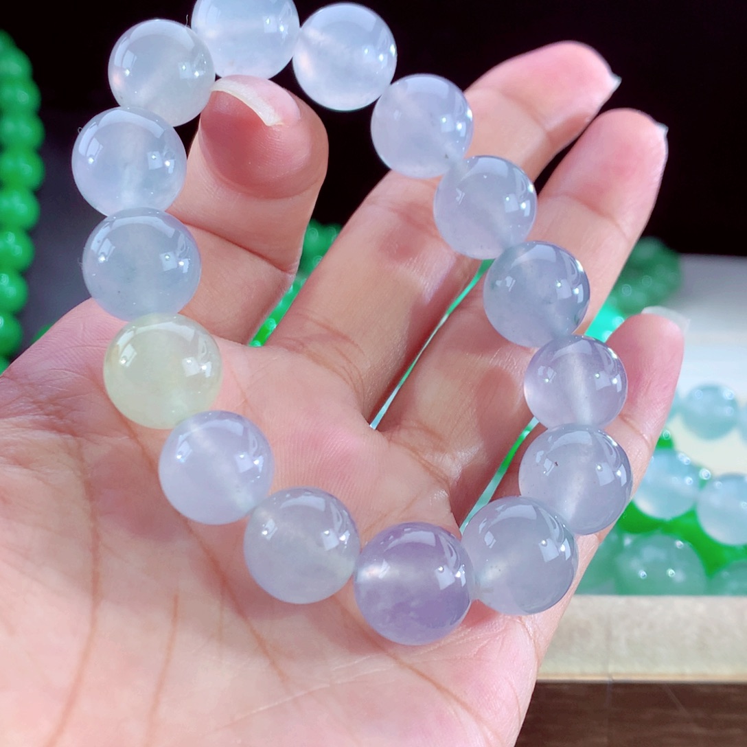 未镶嵌手链翡翠天然翡翠缅甸a货高冰种手串