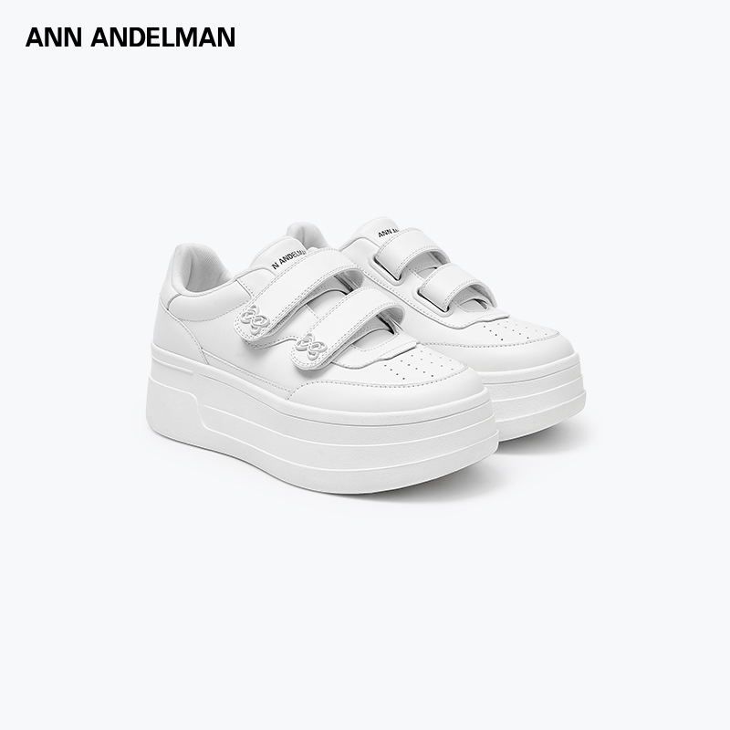 ANN ANDELMAN 25四季款 时尚设计白色轻质松糕底透气素面低帮鞋