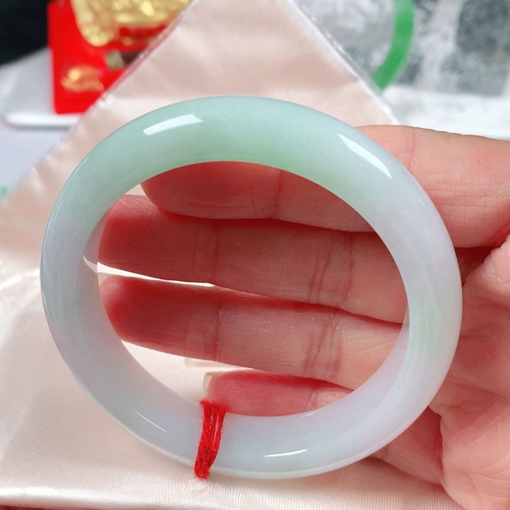 未镶嵌手镯翡翠   编号1625 正圈52-53