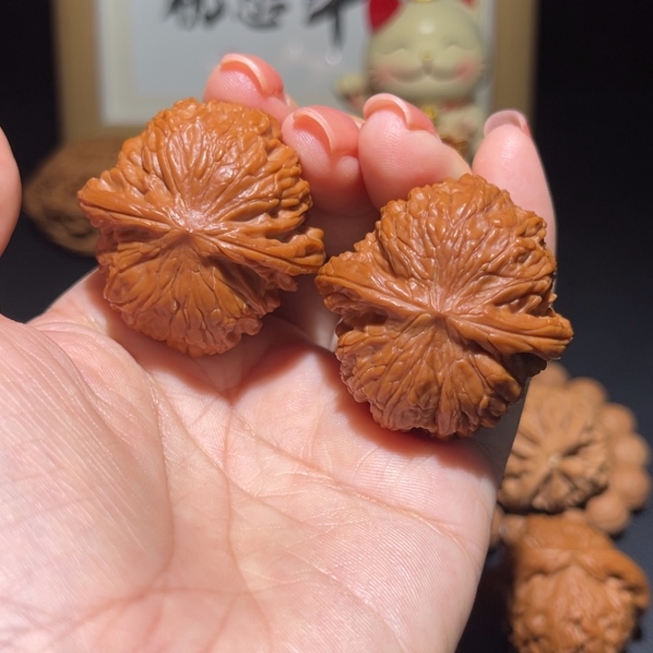 文玩核桃把件37磨盘