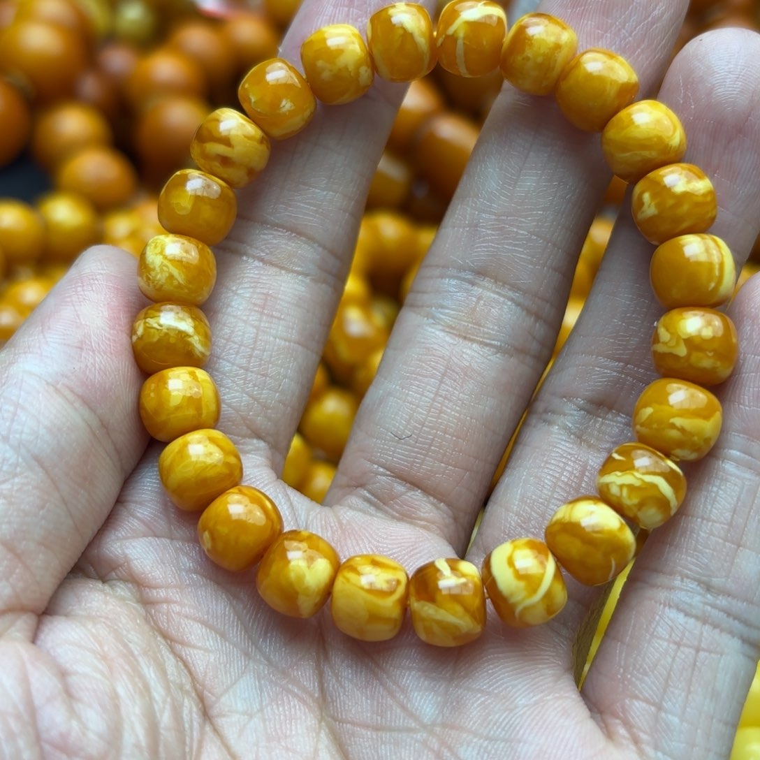 琥珀手链未镶嵌蜜蜡