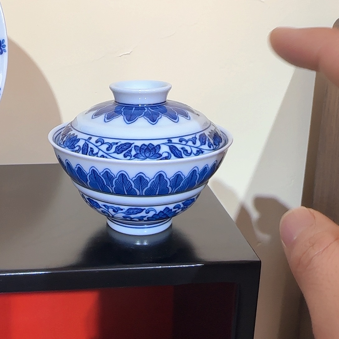 陶瓷摆件葫芦盖碗盖子做大了福利