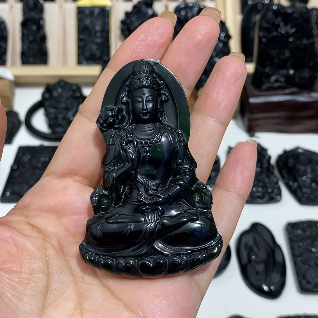 靳***）岫玉未镶嵌纯天然岫玉颈饰