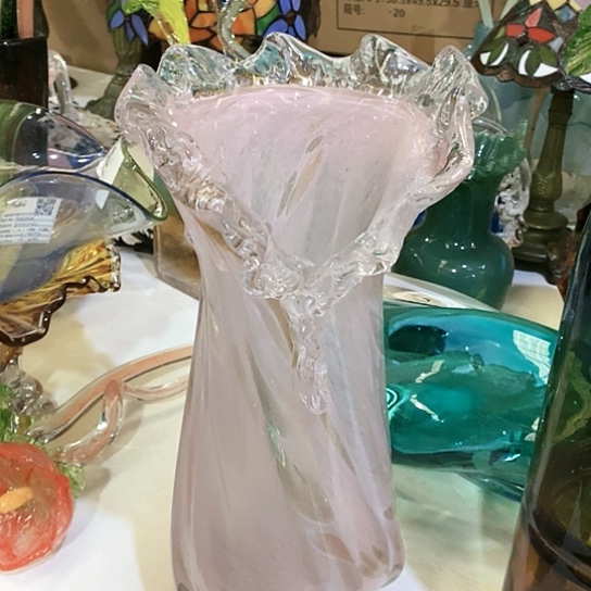 琉璃花瓶高40厘米口径12厘米