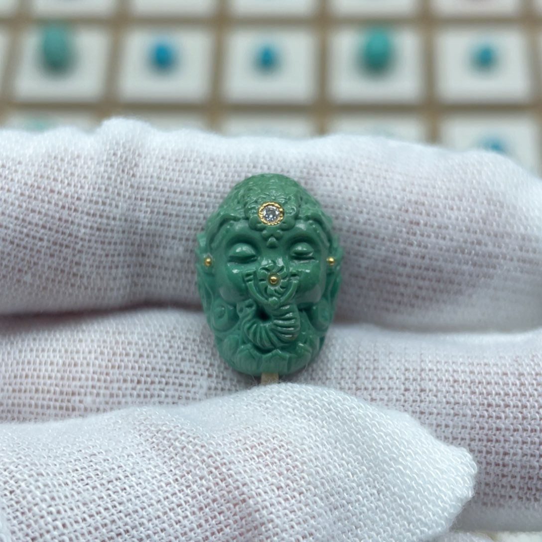 绿松石珠宝奇石未镶嵌