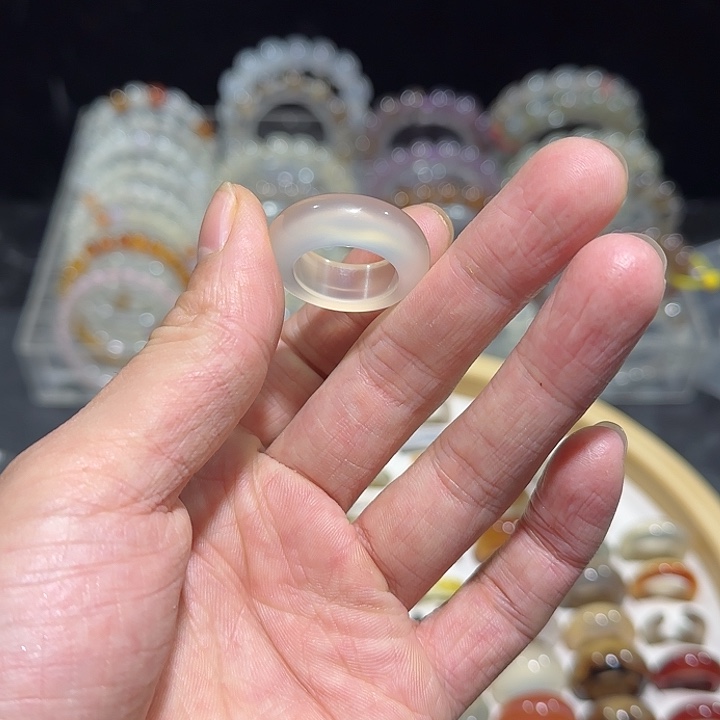 玛瑙/玉髓合金戒指