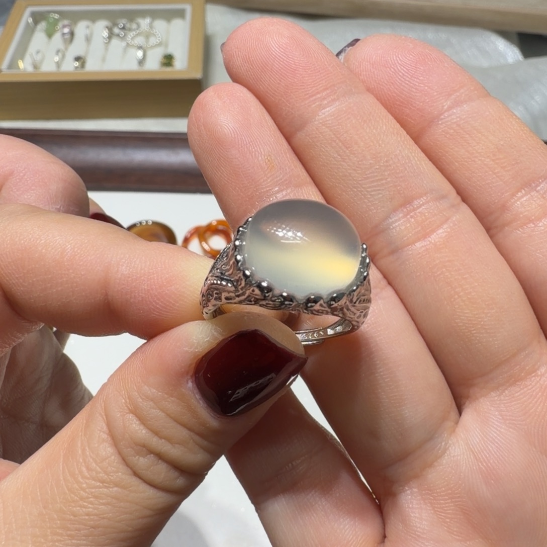 C****玛瑙/玉髓未镶嵌戒指