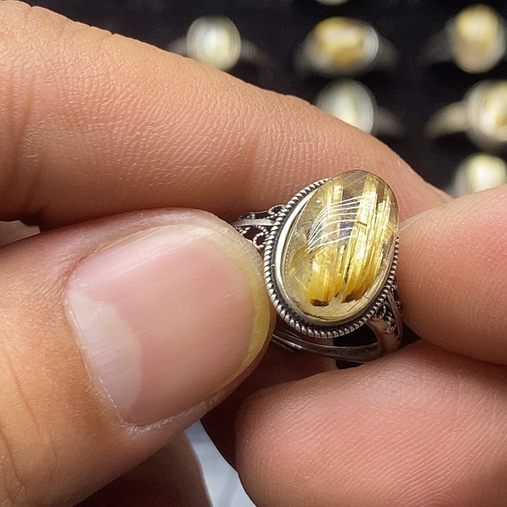 珠宝半成品银S925镶嵌水晶