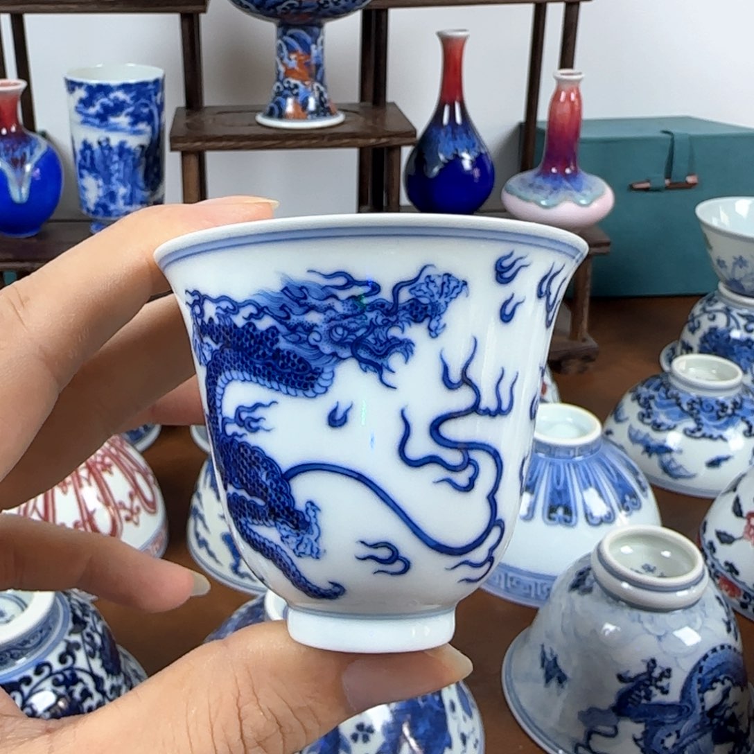 杯子景德镇纯手工陶瓷背背1111