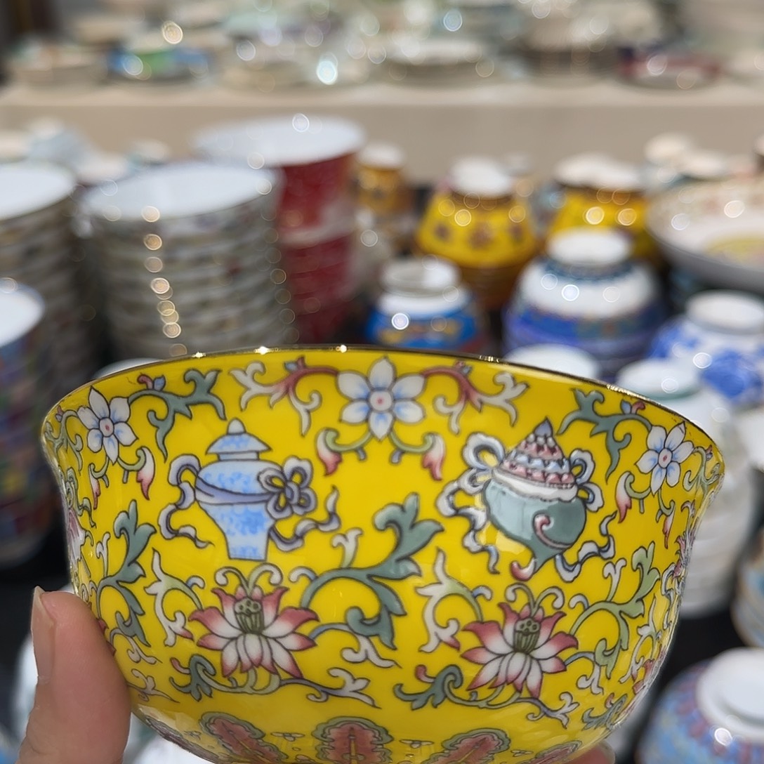 骨瓷珐琅彩工艺制作