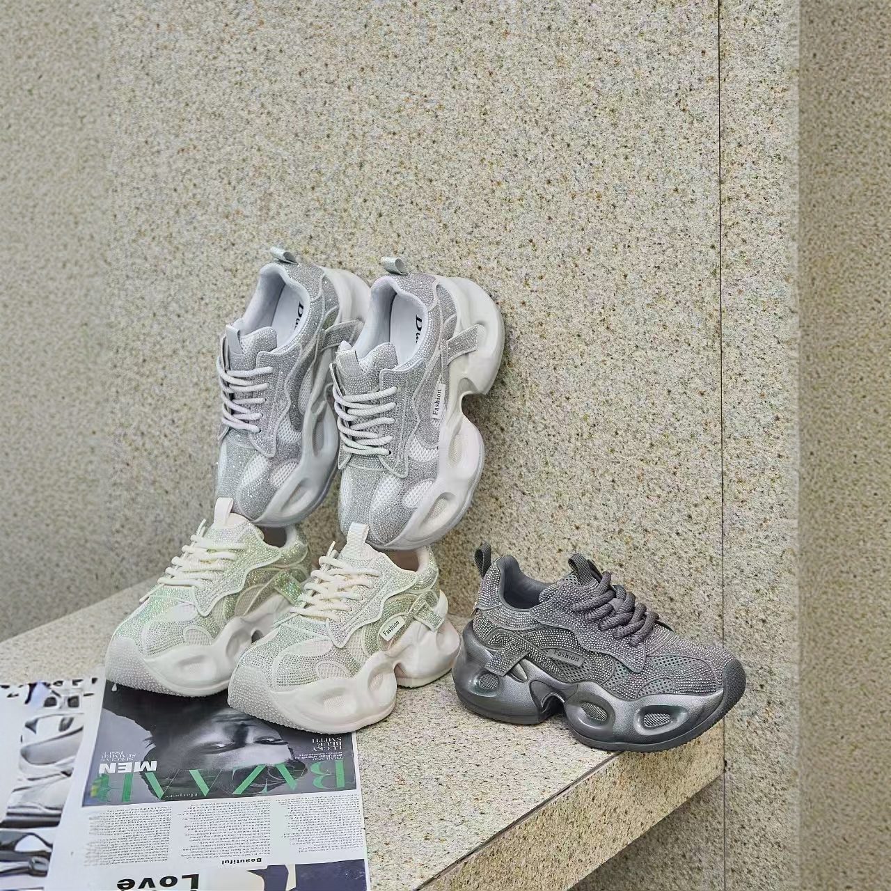 女款满钻老爹鞋228-1