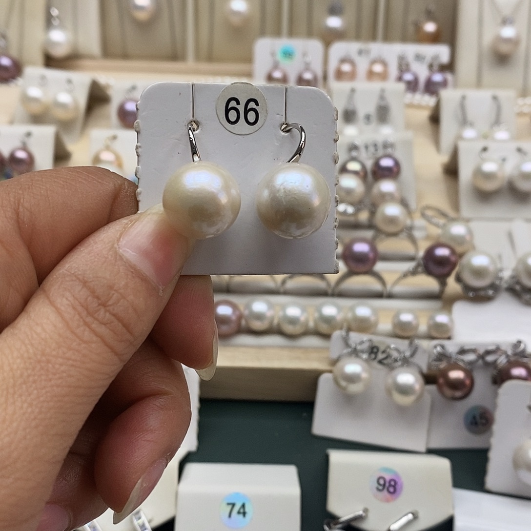 淡水珍珠银S925镶嵌颈饰