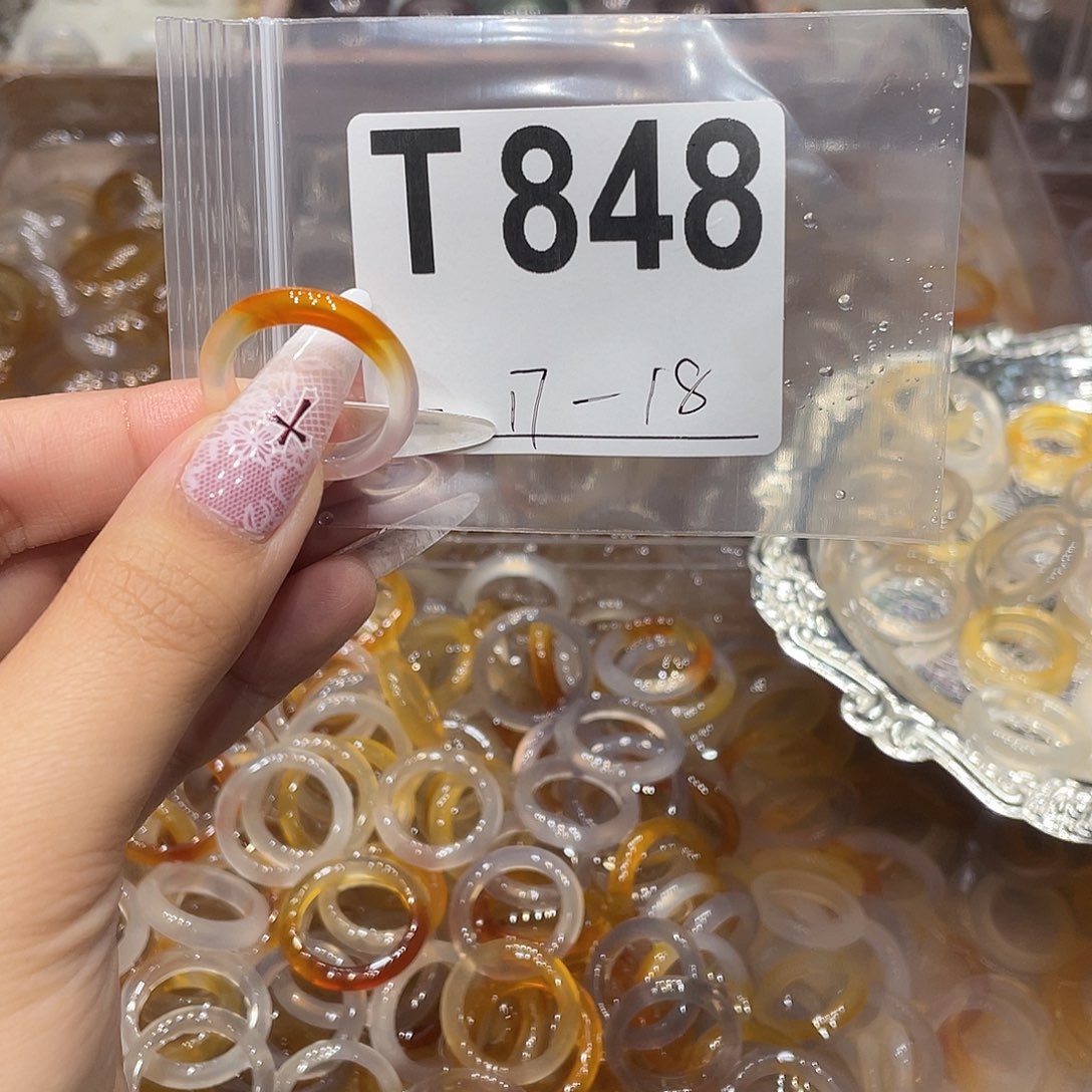 玛瑙/玉髓未镶嵌戒指848
