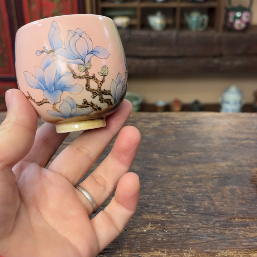 柴烧手工手绘陶瓷