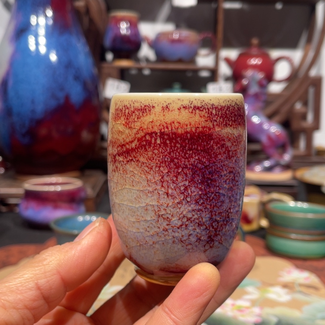 中国神后钧瓷闻香杯