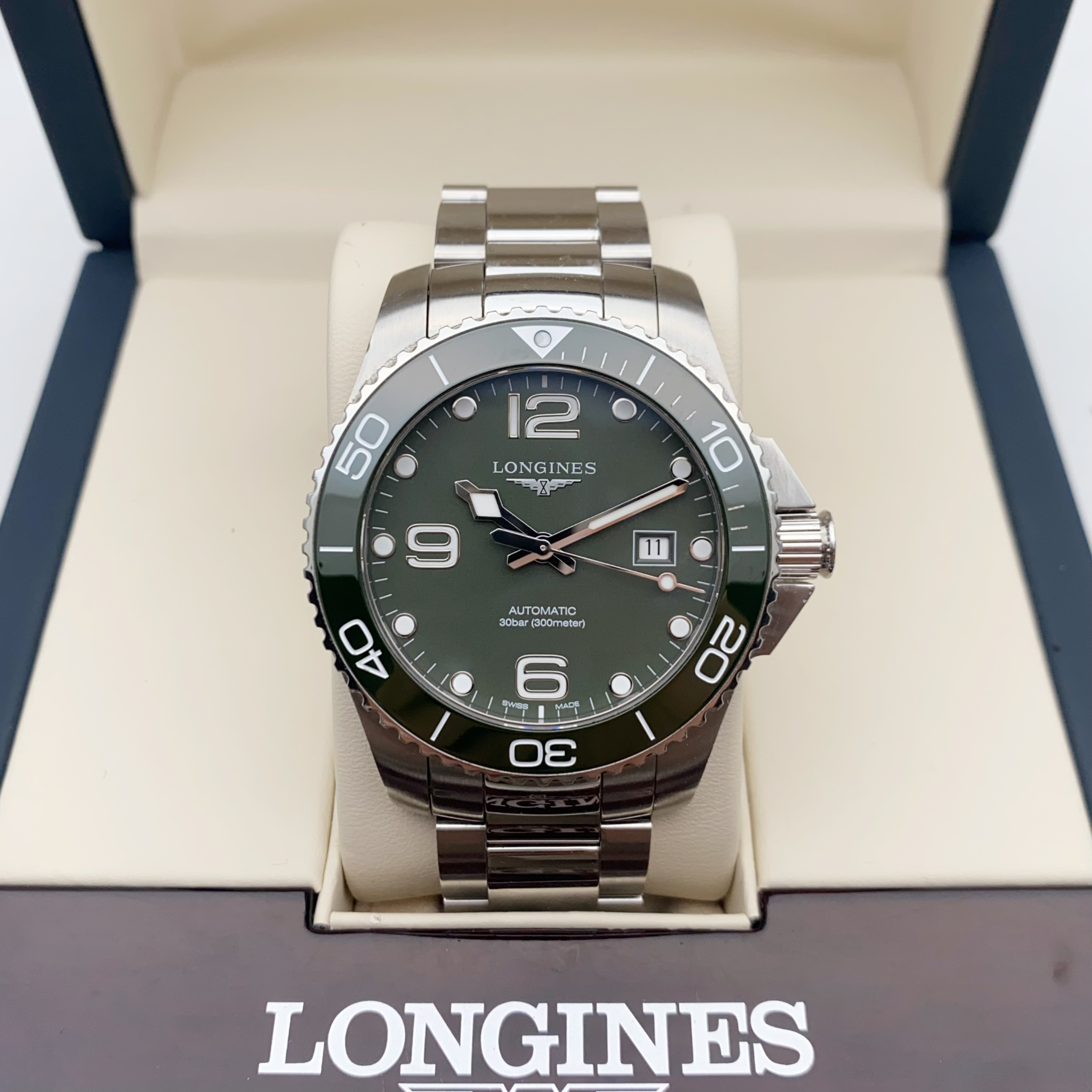 95新 Longines/浪琴 运动系列/男士自动机械腕表/精钢材质/43mm