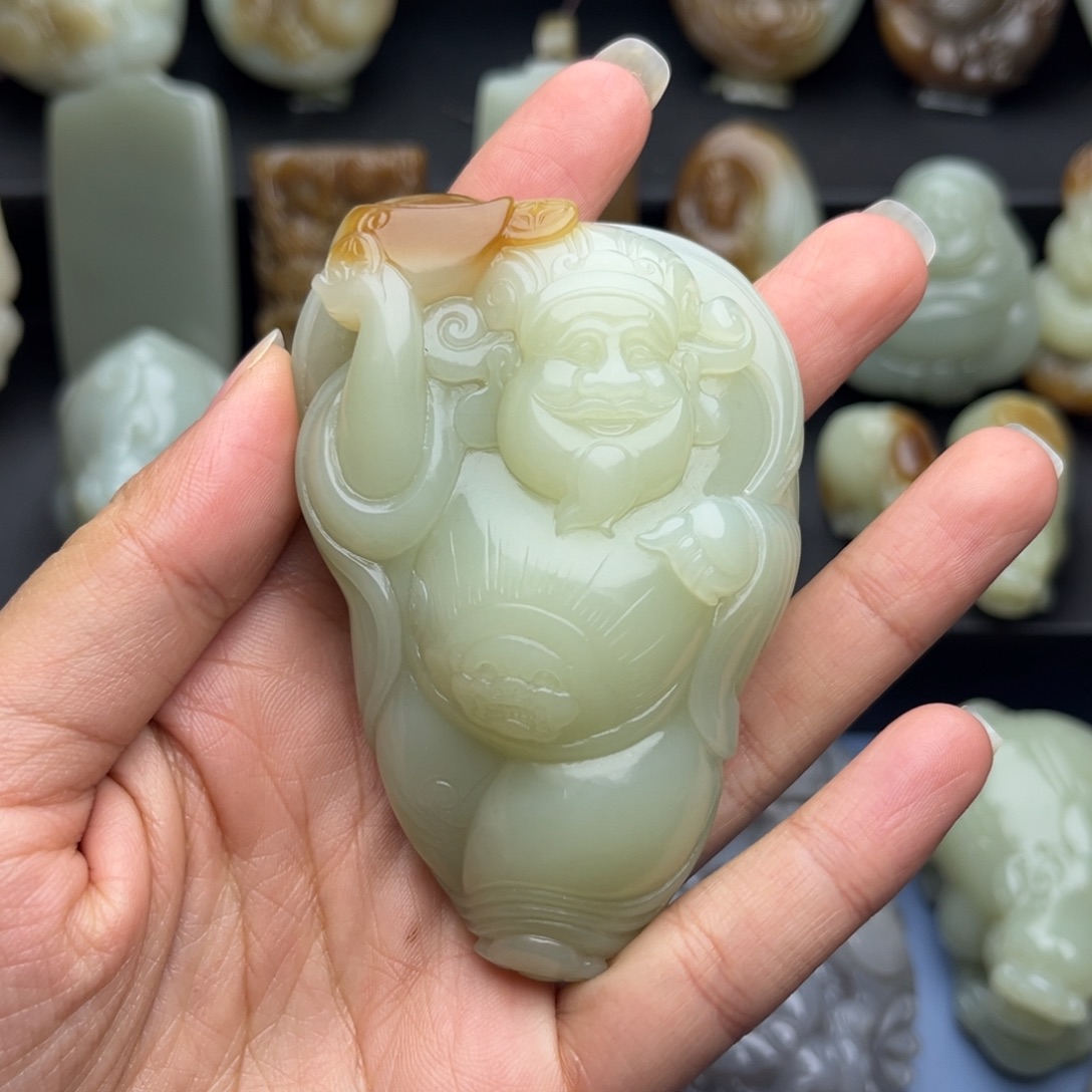 和田玉未镶嵌挂件