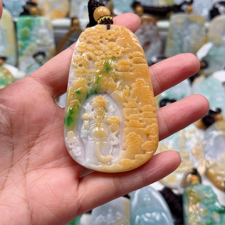 寒***影翡翠未镶嵌吊坠(不含链)挂件