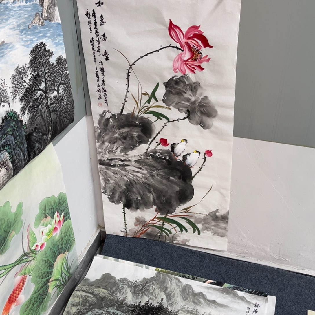 国画宣纸手绘，手工作品