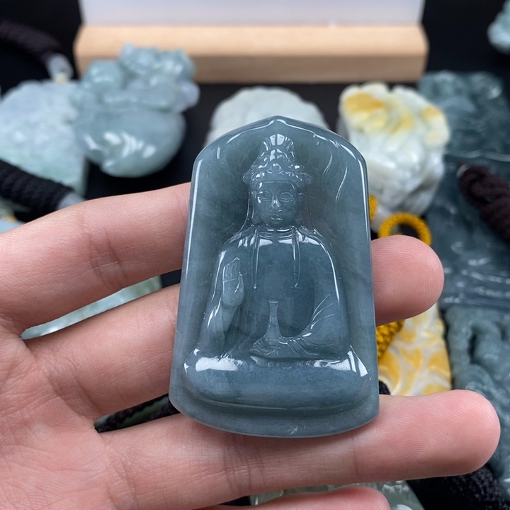 翡翠未镶嵌颈饰天然保真a货翡翠