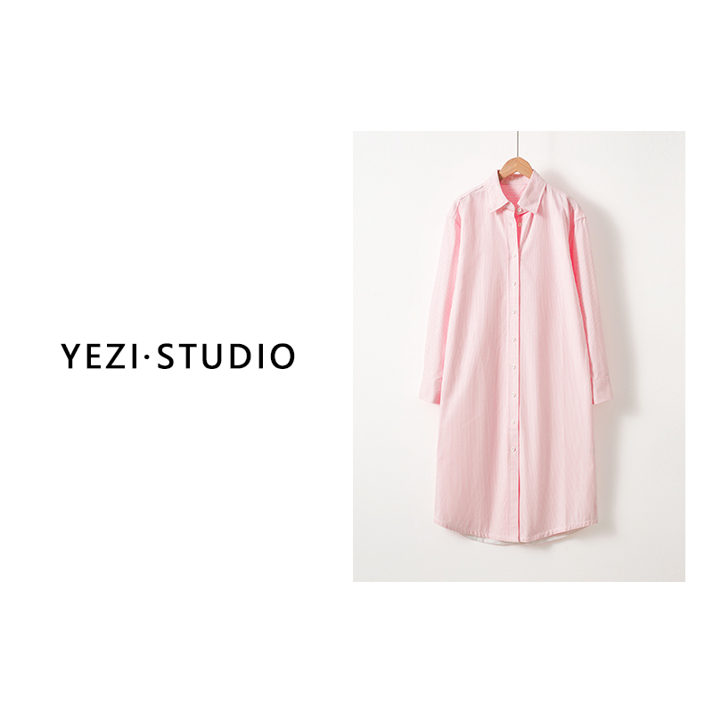 【轻盈时光】AB皇家全棉牛津纺色织条纹衬衫裙25115021-2/20