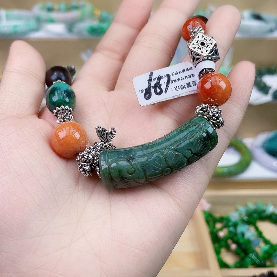 翡翠未镶嵌手链手链