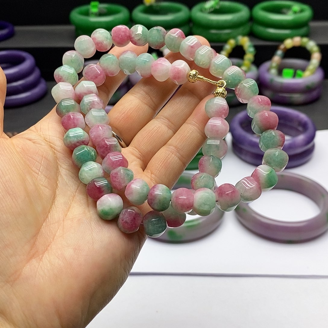 项链未镶嵌石英质玉