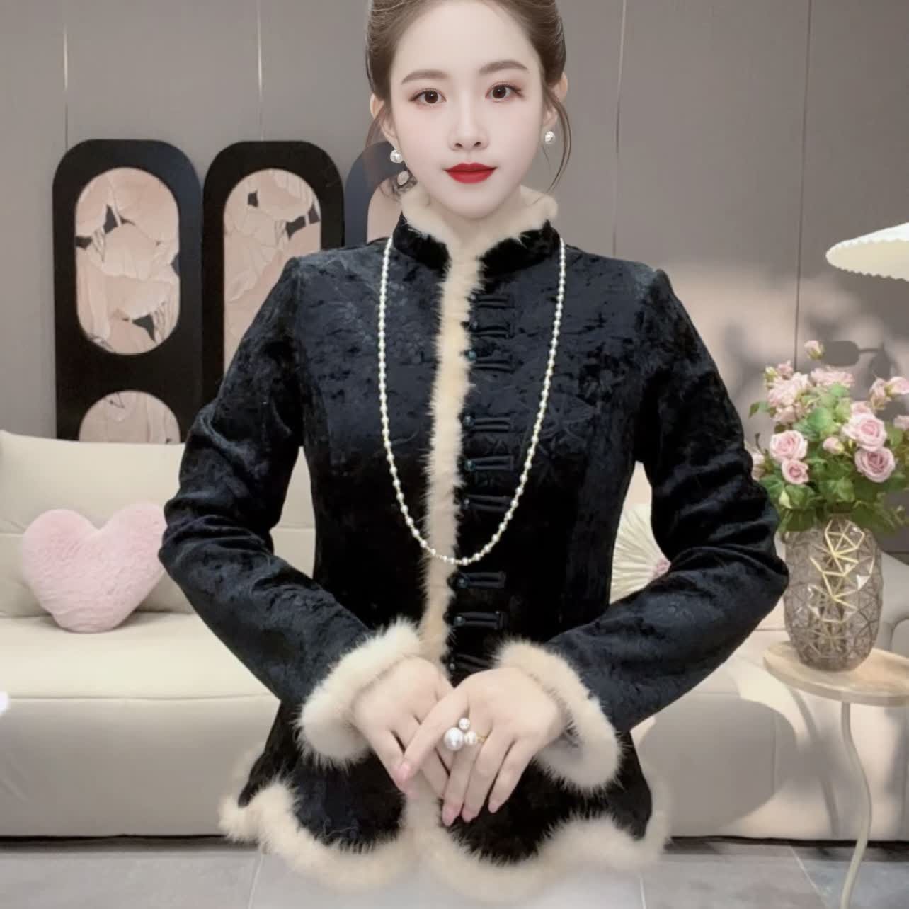 2025秋冬新款妈妈装新中式时尚显瘦显气质减龄女装爆款女士上衣